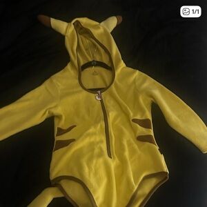 Charming Yellow Hooded Kids Bodysuit